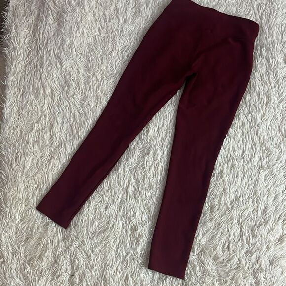 Burgundy Dress Stretchy Pants - Picture 3 of 4